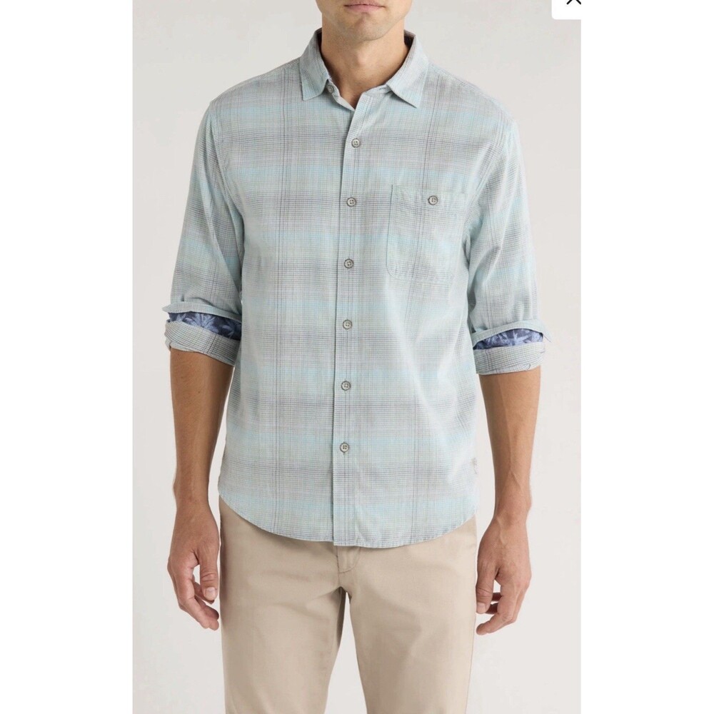 Tommy Bahama Big & Tall Coastline Cord Cotton Button-Up Shirt. 4XLT